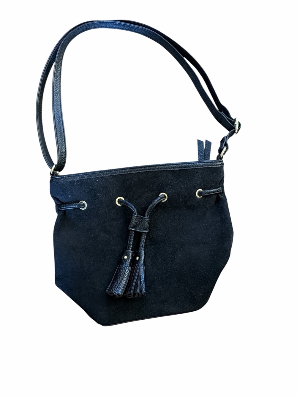 Western y2k Suede with tassels small Shoulder Bag